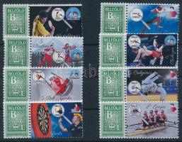 2025 Tanulj és sportolj 1-8, 8 db klf megszemélyesített bélyeg