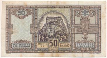 Szlovákia 1940. 50K "Ik 041274" T:F fo.
Slovakia 1940. 50 Korun "Ik 041274" C:F...