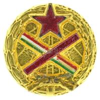 1954. "Magyar Partizán Emlékérem" zománcozott, aranyozott, sorszámozott miniatűr kitüntetés, hátoldalon "Fegyverrel a hazáért" felirattal T:AU Hungary 1954. "Hungarian Partisan Commemorative Medal" enamelled, gilt, numbered miniature decoration with "Fegyverrel a hazáért (With arms for the homeland)" text on the back C:AU NMK 664