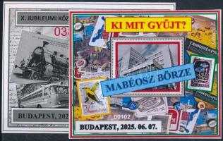 2024-2025 2 db MABÉOSZ Börze emlékív (Nr 038 piros és 00102 fehér)