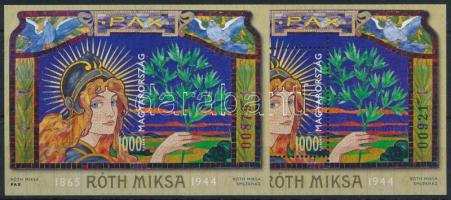 2015 Jeles magyarok VII. - 150 éve született Róth Miksa túlfogazott + vágott blokk (27.000)