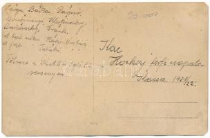 1921 Kassa, Kosice; a KAC (Kassai Atlétikai Club) férfi hockey csapata: Varga, Barta, Paucsó, Böször...