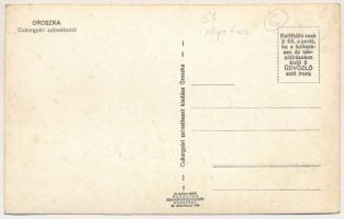 Oroszka, Kisoroszi, Pohronsky Ruskov, Oroska; Cukorgyári szövetkezet és saját kiadása / cooperative ...