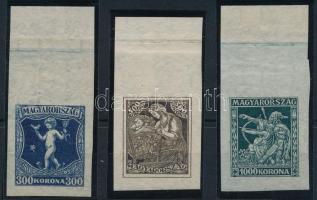 1924 Jótékonyság ívszéli vágott sor (30.000)