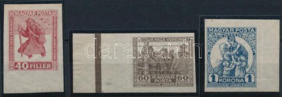 1920 Hadifogoly vágott ívszéli sor (**40.000) (1K falcos / hinged)