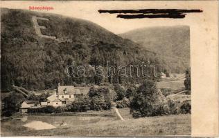 1907 Selmecbánya, Schemnitz, Banská Stiavnica; látkép Földes-féle Margit creme reklámmal / view with advertisement (fl)