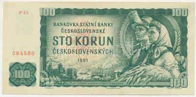 Csehszlovákia 1961. 100K "P 85 384580" T:F Czechoslovakia 1961. 100 Korun "P 85 384580" C:F Krause P#91.b