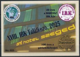 2025 XVIII. IBK Találkozó 20 éves a MABÉOSZ IBK Kör emlékív (No 023)