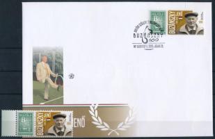 2025 100 éve született Buzánszky Jenő megszemélyesített bélyeg + FDC
