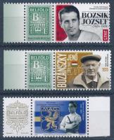 2025 Bozsik József, Buzánszky Jenő + Magyar Atlétikai Club megszemélyesített bélyegek