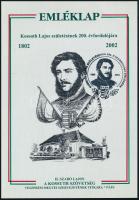 2002 Kossuth Lajos születésének 200. évfordulója emléklap alkalmi bélyegzéssel