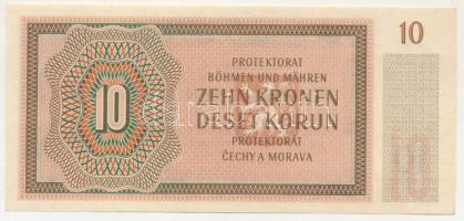 Német Harmadik Birodalom / Cseh-Morva Protektorátus 1942. 10K "S.37N 809611" T:UNC,AU 
Ge...