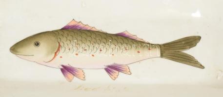 Halas tál, matricás, kis kopással 30 cm