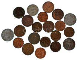 1894-1946. 21db-os Fillér-tétel, benne: 1894KB-1900KB 1f bronz (3db, 2xklf) + 1901KB 2f bronz + 1920...