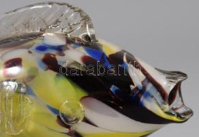 Salgótarjáni üveg hal, hibátlan 25 cm