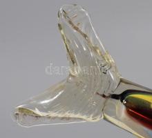 Salgótarjáni üveg hal, hibátlan 25 cm