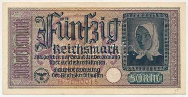 Német Harmadik Birodalom DN (1939-1945) 50M "B.7030015" T:VF szép papír German Third Reich ND (1939-1945) 50 Reichsmark "B.7030015" C:VF fine paper Krause P#R140