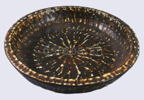 Gunnar Nylund (1904-1997) Svédország, mázas kerámia tál, jelzett, hibátlan d: 19 cm