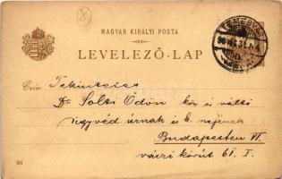 1899 Fiume, Rijeka; Port de Fiume / Fiume kikötője. Országos Ezredéves Kiállítás. Posner Károly Lajo...