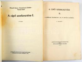 Péterfi János - Szemenyei Zoltán - Várnai Imre: A cipő szerkesztése I-II. Bp., 1982, Műszaki. Kiadói...
