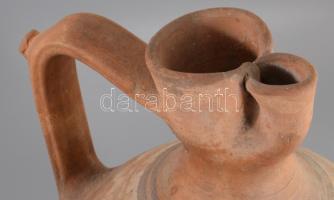 Vizes korsó. Kézzel festett cserép. XIX. sz. hibátlan 32 cm