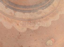 Vizes korsó. Kézzel festett cserép. XIX. sz. hibátlan 32 cm