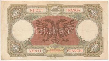 Albánia / Olasz megszállás DN (1939.) 20Fr T:F
Albania / Italian occupation ND (1939.) 20 Franga C:...