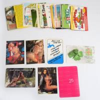 39 db vegyes kártyanaptár, közte 4 erotikus