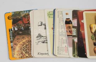 1980-1988 Vegyes kártyanaptár tétel, 27 db, közte két erotikus