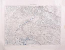 1914-1917 3 db katonai térkép (Bischoflack, Adelsberg, Gürz), kiadja: K.u.k. Militärgeographisches Institut