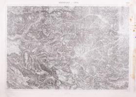 1914-1917 3 db katonai térkép (Bischoflack, Adelsberg, Gürz), kiadja: K.u.k. Militärgeographisches I...