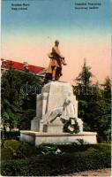 1940 Nagyvárad, Oradea; Statuilui Szacsvay / Szacsvay szobor. Sonnenfeld kiadása / statue (EK)