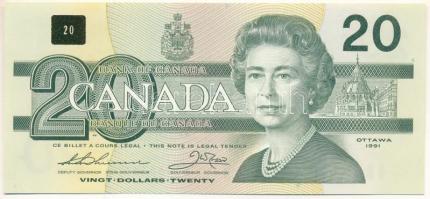 Kanada 1991. 20$ T:UNC Canada 1991. 20 Dollars C:UNC Krause P#97