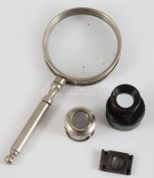 4 db régi nagyító, lupé, kjézi nagyító