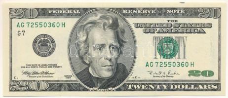 Amerikai Egyesült Államok 1996. 20$ T:UNC kis fo. USA 1996. 20 Dollars C:UNC small spot Krause P#501