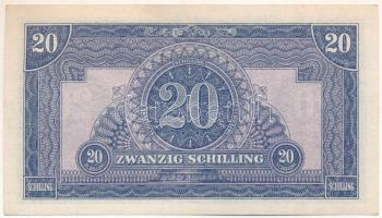 Ausztria 1944. Szövetséges megszállás 20Sch "D46 064275" T:AU
Austria 1944. Allied Occupa...