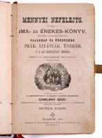Szomolnoky József (szerk.): Mennyei nefelejts. Ima- és énekes-könyv [...]. Bp., 1886, Rózsa K. és Neje. Kiadói egészbőr kötés, kopottas állapotban.