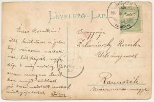 1907 Lippa, Lipova; A jövőben montázs - Solymosi vár a jövő században. Zeitler Lajos kiadása 1905. /...