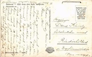 Gelence, Ghelinta; 600 éves római katolikus templom. Lénárd fényképész kiadása / 600 years old Catho...