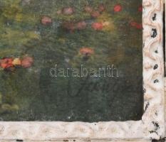 Szentpály jelzéssel: Virágos réten. Akvarell, papír. Dekoratív, üvegezett fakeretben. 11,5x14,5 cm