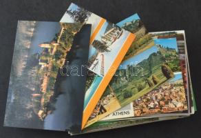 100 db MODERN külföldi város képeslap / 100 MODERN foreign town-view postcards