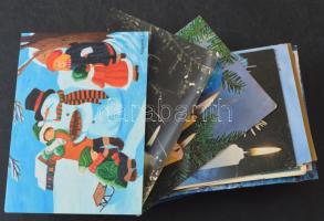 100 db MODERN motívum képeslap: karácsonyi üdvözlőlapok / 100 MODERN motive postcards: Christmas greeting cards