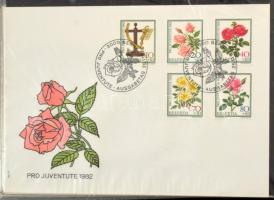 Svájc 100 db FDC az 1970-es, 1990-es évekből, FDC berakóban