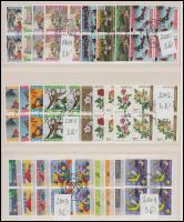 Svájc 1963-2004 Pro Juventute négyestömbök 5 db A/4-es berakólap minden oldalán, listával (Mi EUR 742.-)