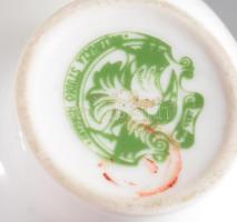 Hollóháza stúdió Bakó Hetey Rozália: 2 darab váza. Kézzel festett, jelzett, apró pattogzással, m: 11...