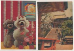 7 db MODERN 3 dimenziós képeslap / 7 modern 3D art postcards