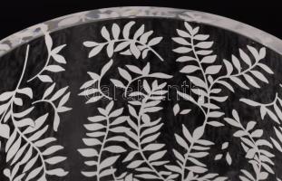 Levélmintás váza, hibátlan, m: 25 cm