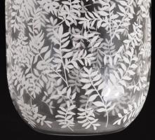Levélmintás váza, hibátlan, m: 25 cm
