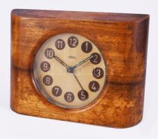 MOM asztali óra, pótolt lábbal, nem működik, m: 11 cm