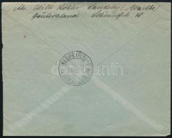 Deutsches Reich 1931 Zeppelin futott levél Brazíliába Mi 423 + 455 bélyegekkel (a levél egy része hi...